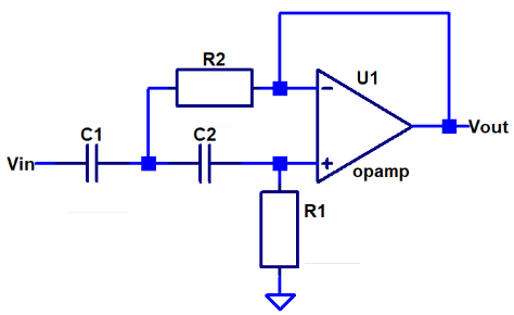 Фильтр высоких частот схема